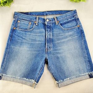 Levi's 501CT Red Tab Straight Fir Cutoff Shorts